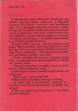 II. rész – borító / hátulja